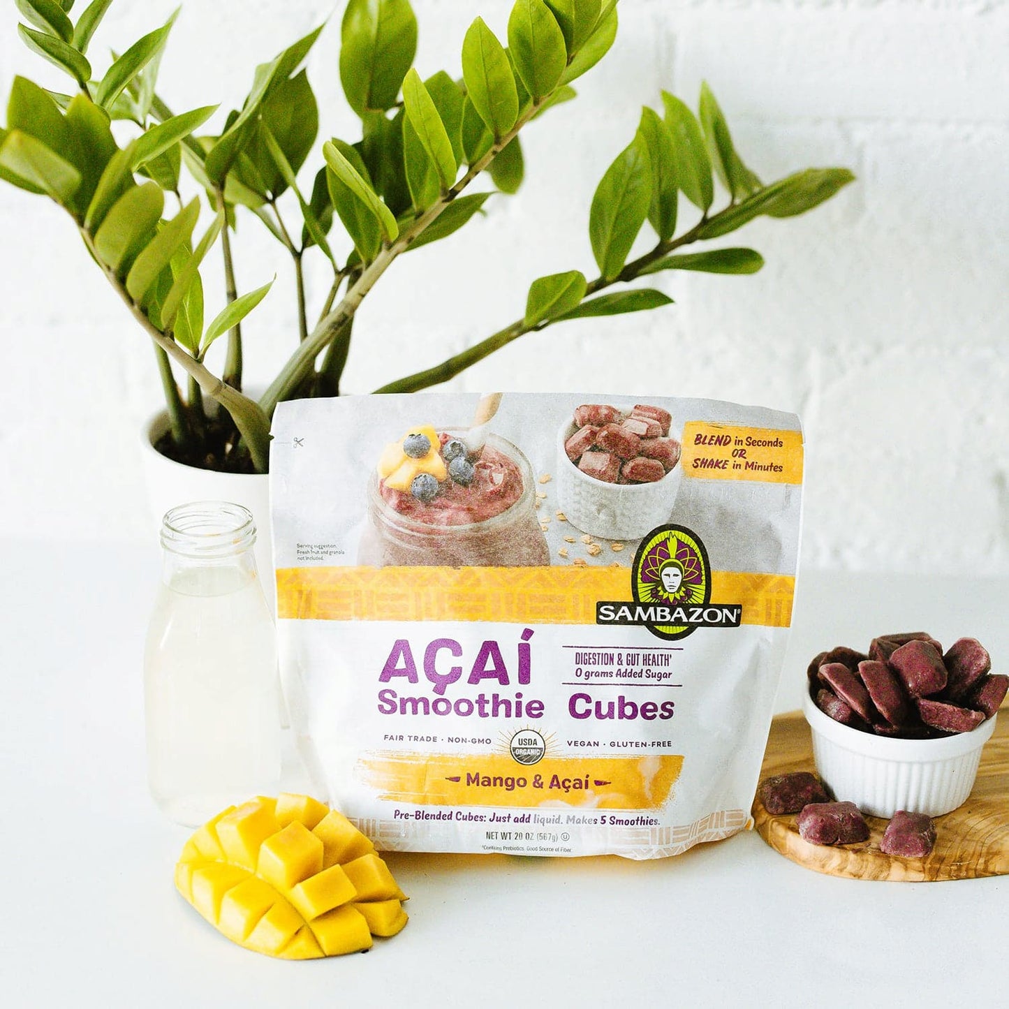 Mango & Açaí Frozen Smoothie Cubes