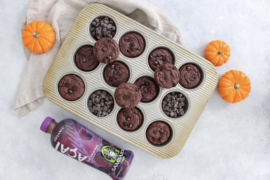 Açaí Pumpkin Brownie Muffin Recipe