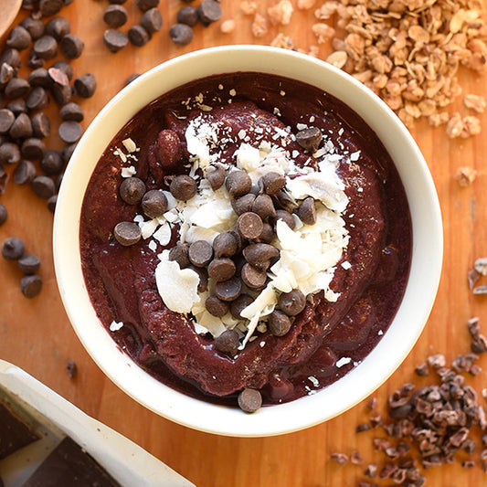 Black Cherry Chocolate Açaí Bowl Recipe