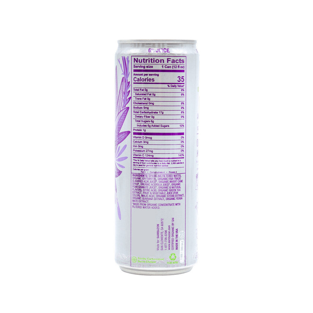 Low Calorie Açaí Pomegranate Amazon Energy Drink