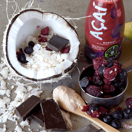 Açaí Protein Smoothie Recipe with Walnuts & Vanilla