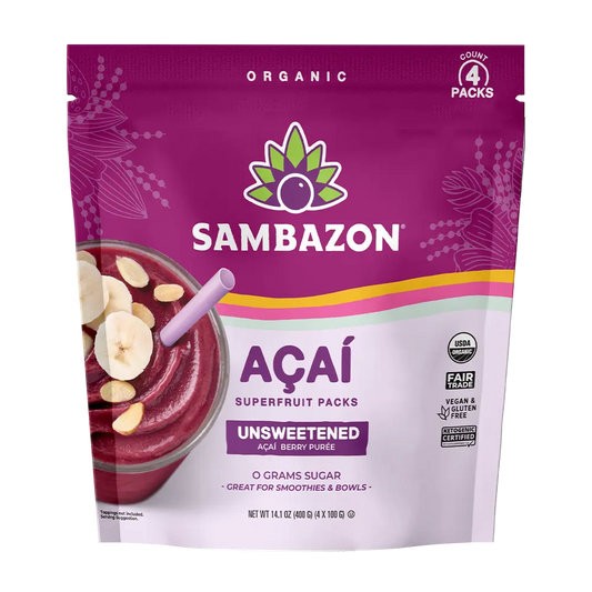 Unsweetened Frozen Açaí Superfruit Packs