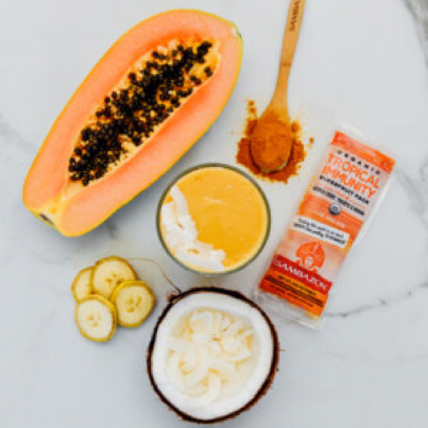 Coconut & Papaya Immune Booster Açaí Smoothie